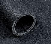 Рулонное резиновое напольное покрытие черное 6мм 